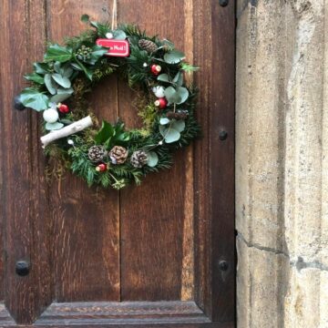 Samedi 7 décembre à 14h00 : Fabrication d’une couronne de Noël